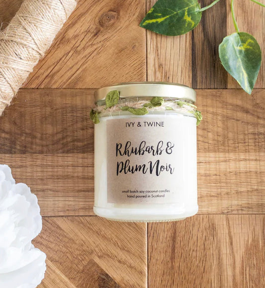 Rhubarb & Plum Noir Candle