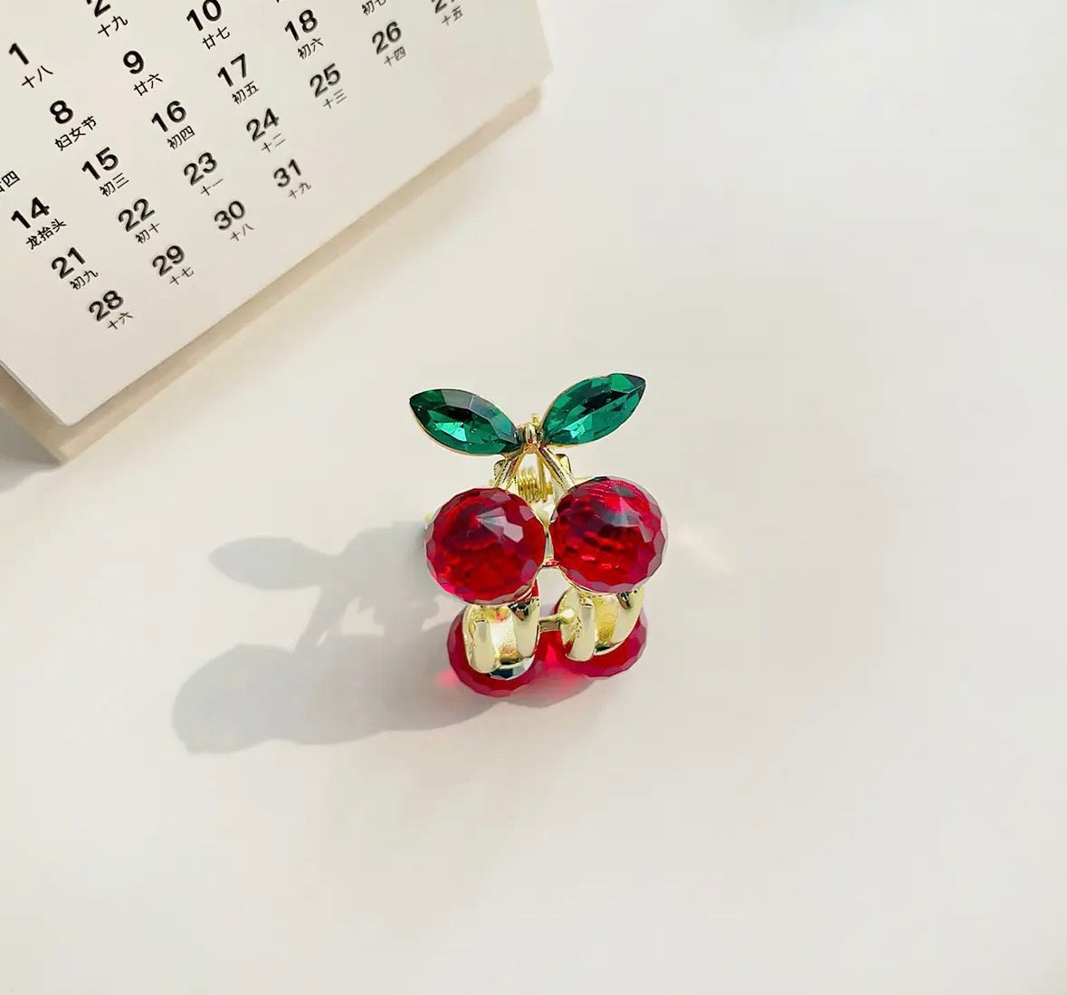 Mini Cherry Hair Claw - Rogue Boutique UK