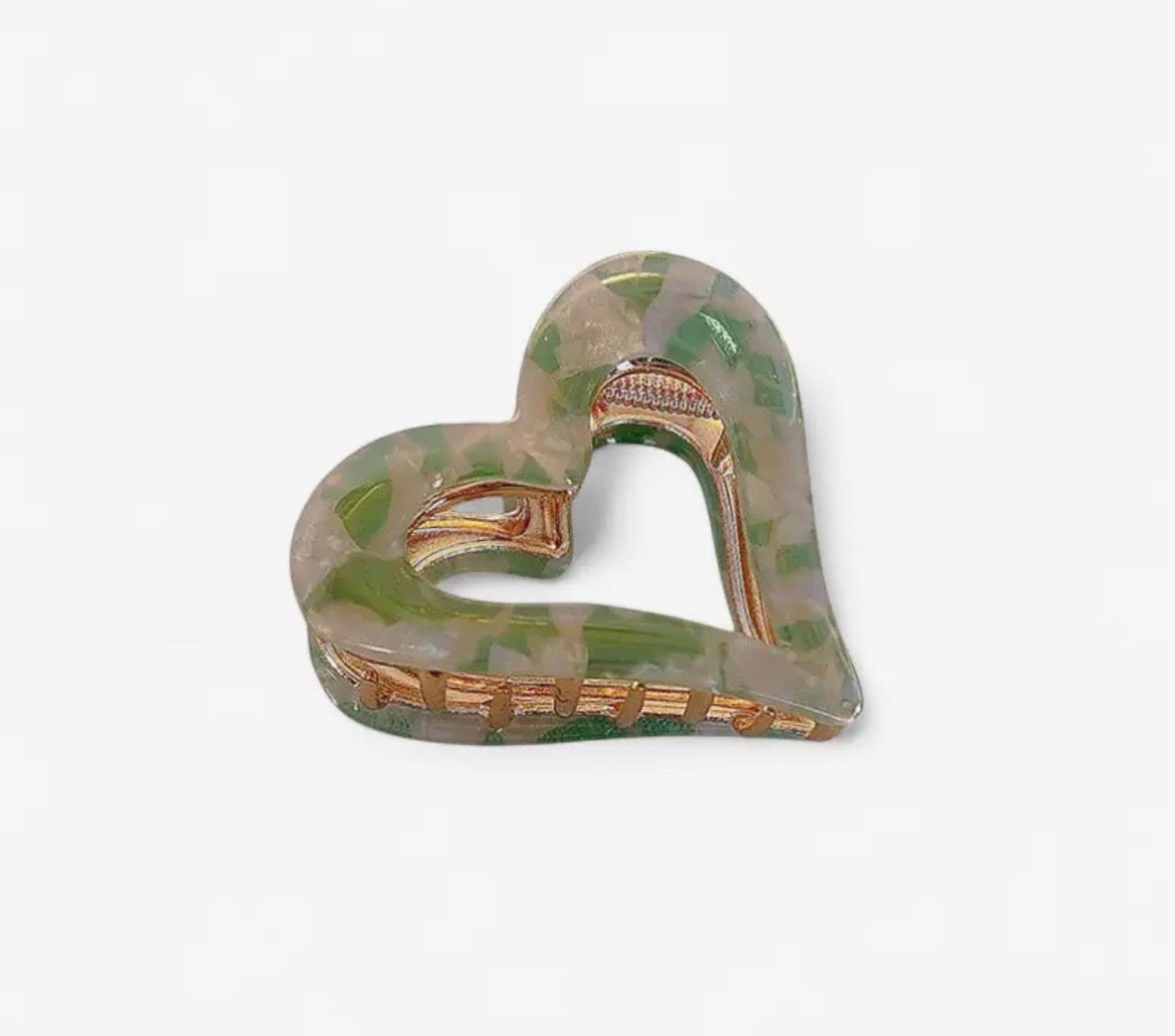 Open Heart Hair Claw - Rogue Boutique UK