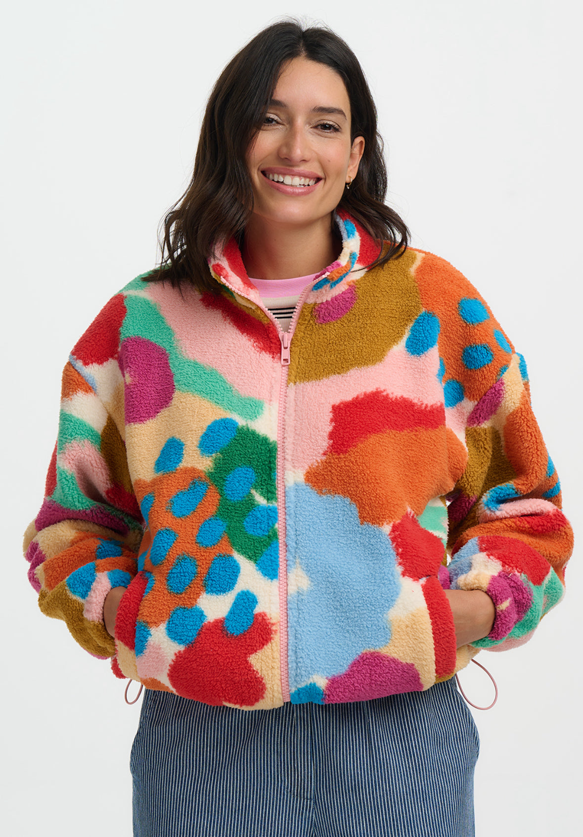 Hartley Abstract Floral Fleece