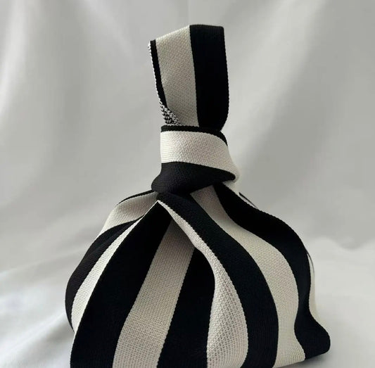Black & White Knitted bag