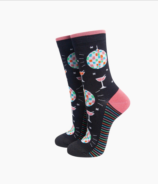 Disco ball Bamboo Socks - Rogue Boutique UK