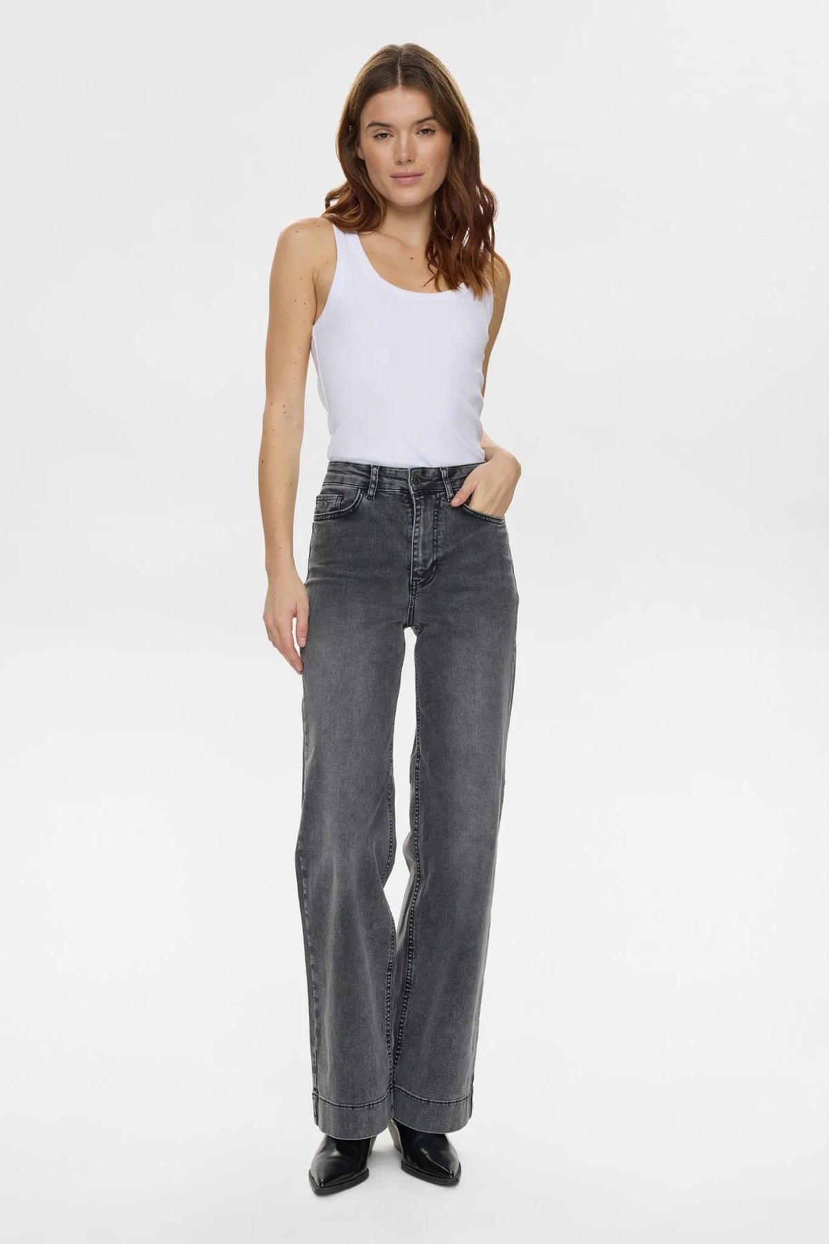 Paris Long Jeans Grey