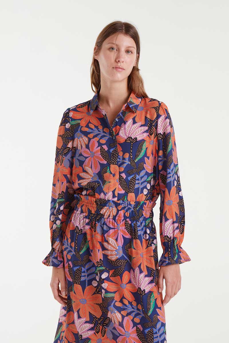 Tigerlily Crepe Shirt