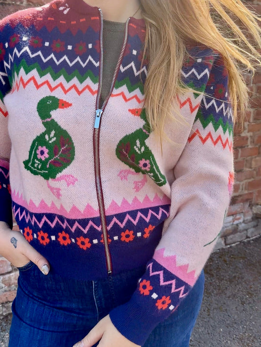 Solana Knitted Bomber