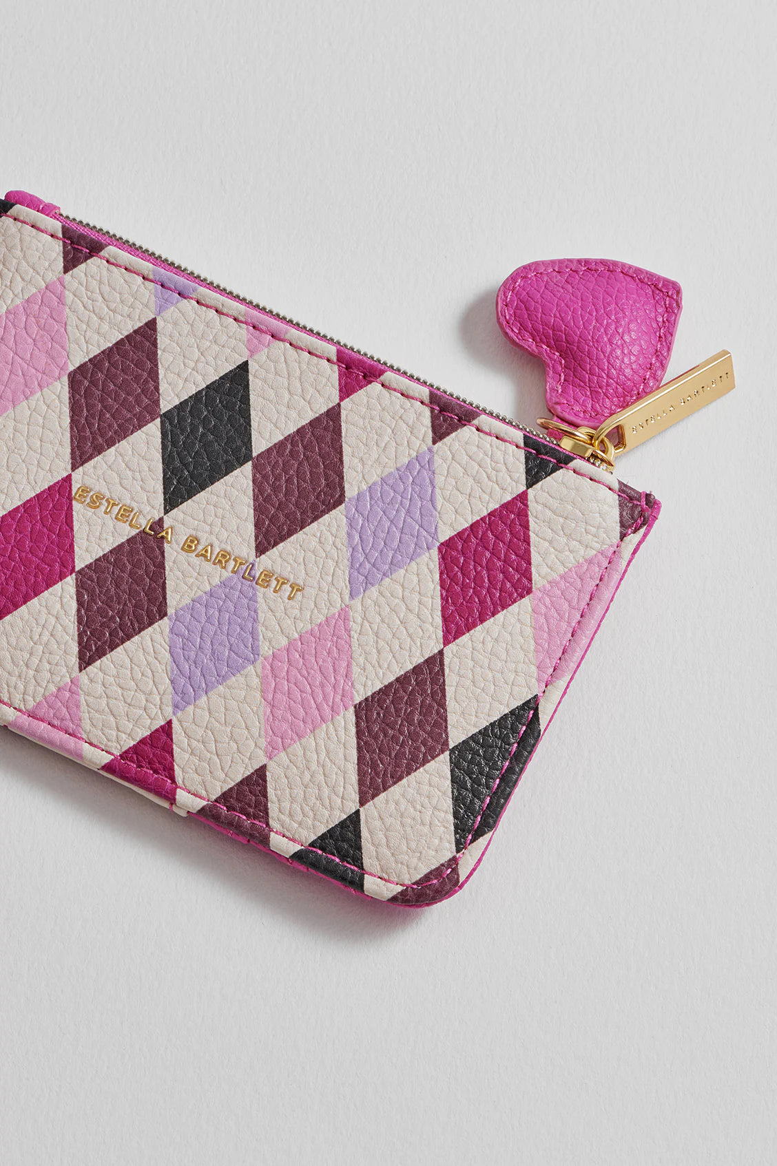 Harlequin Card Purse Pink