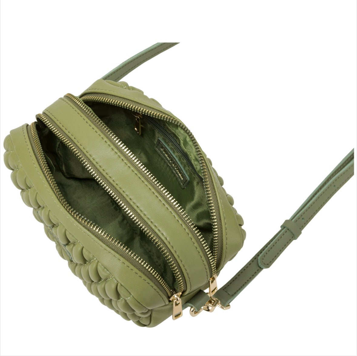 Every Other Quilted Camera Bag Olive - Rogue Boutique UK