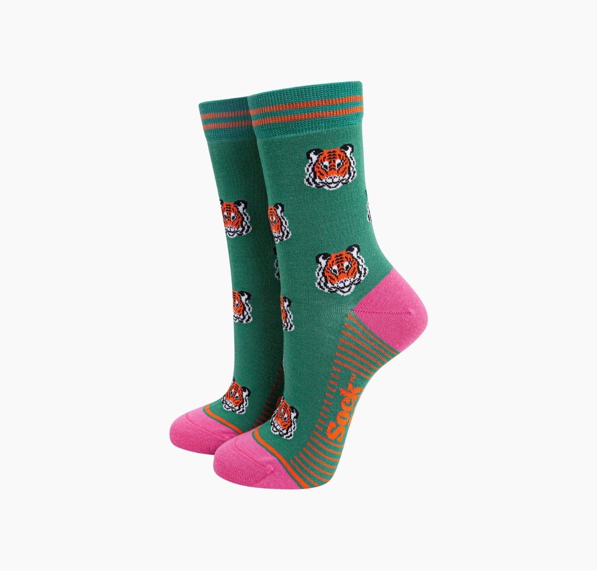 Tiger Face Bamboo Socks - Rogue Boutique UK