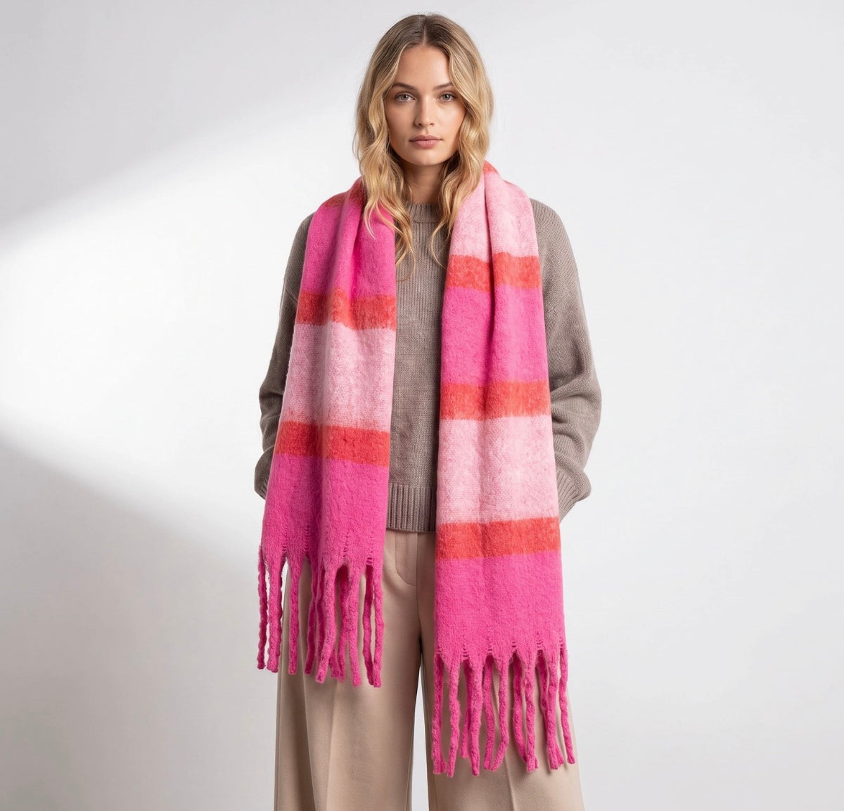 Blair Pink Scarf - Rogue Boutique UK