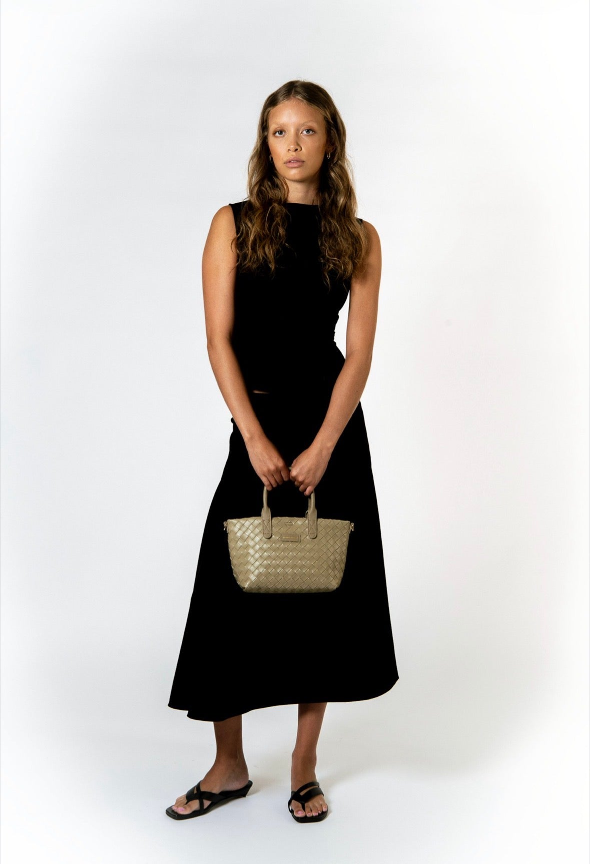 Every Other Woven Grab Bag Olive - Rogue Boutique UK