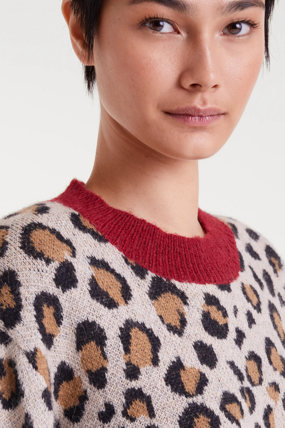Leopard Jacquard jumper