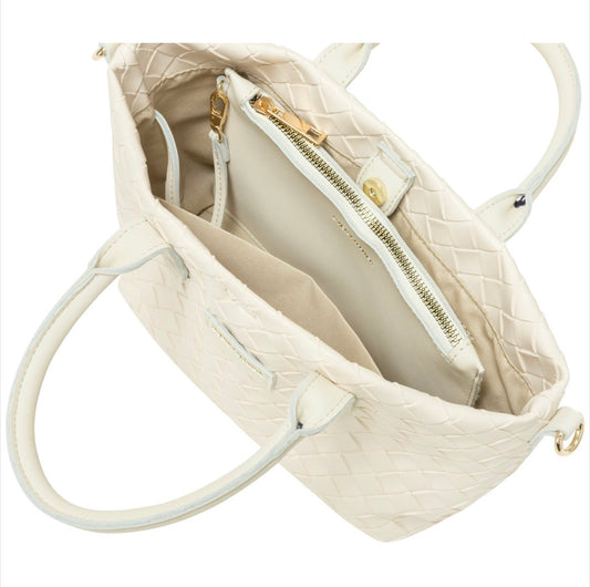 Every Other Woven Grab Bag Off White - Rogue Boutique UK