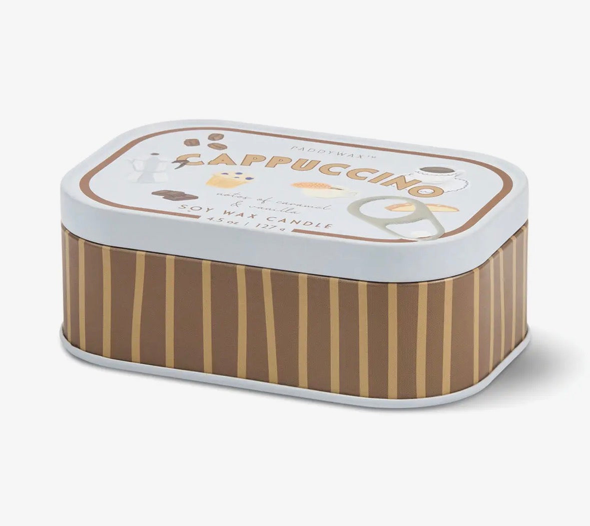 Cappuccino Printed Tin Candle - Chocolate & Cherry - Rogue Boutique UK