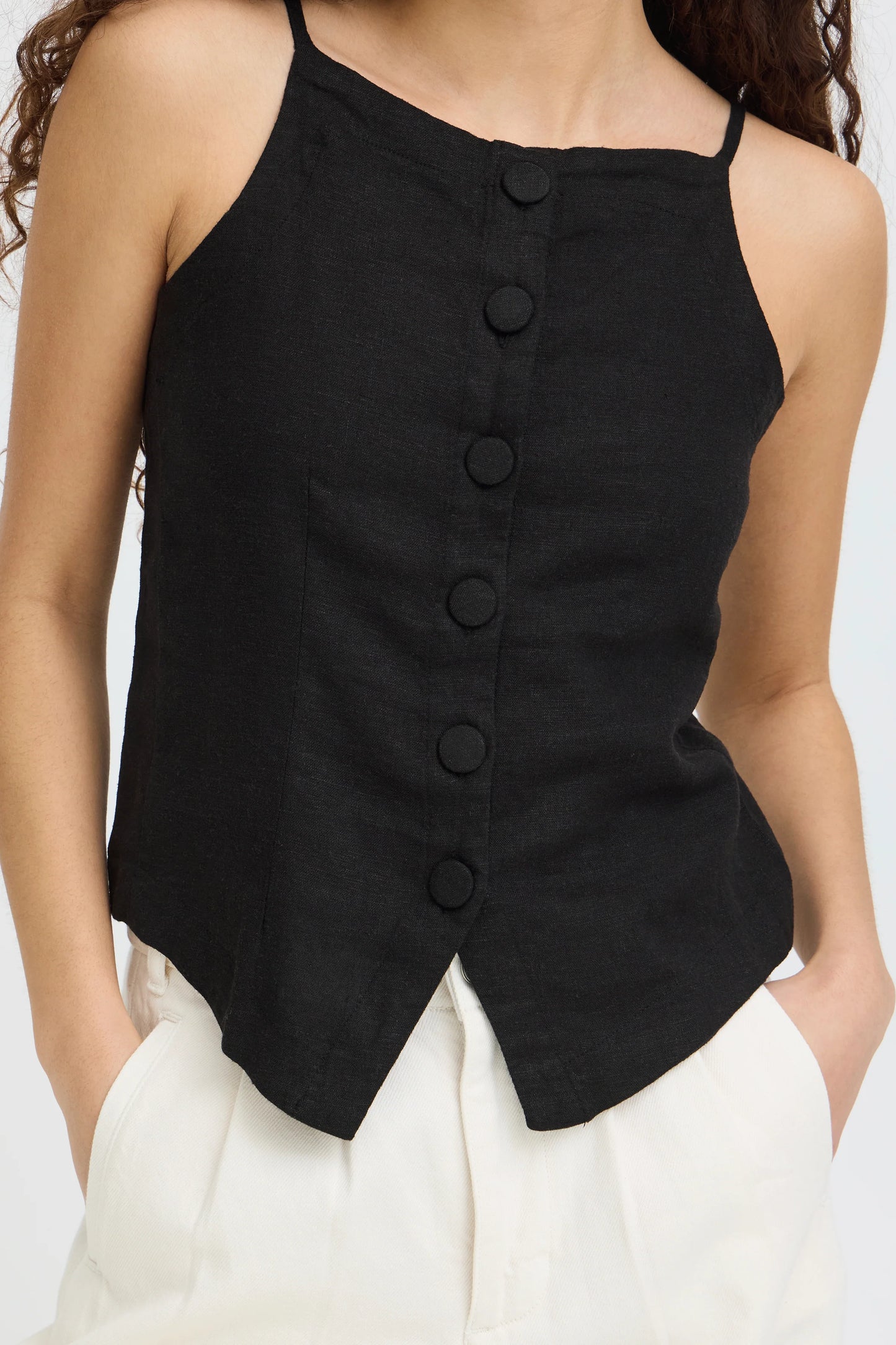 Linno Waistcoat Black