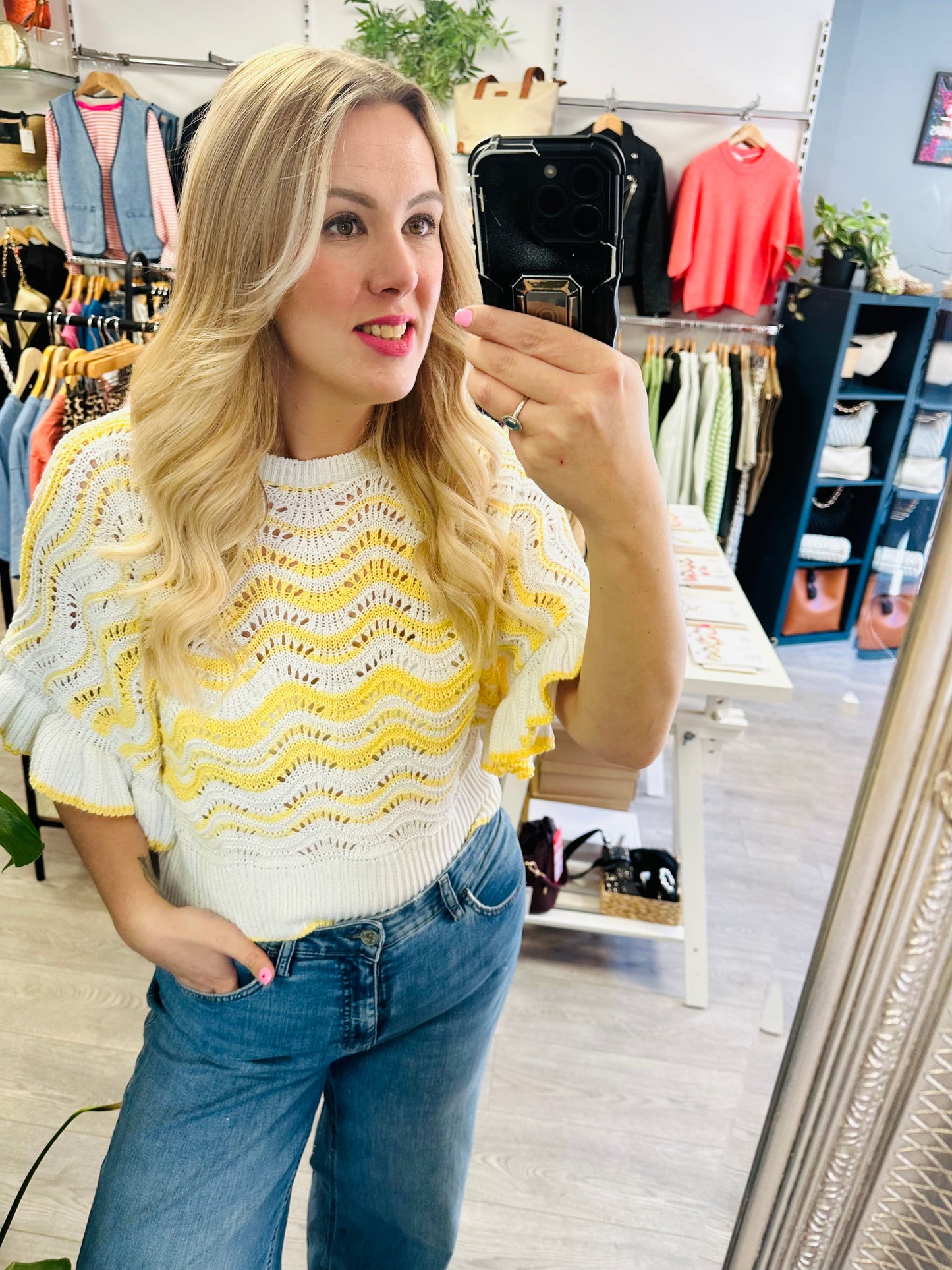 Leanne Crochet Lemon Knit