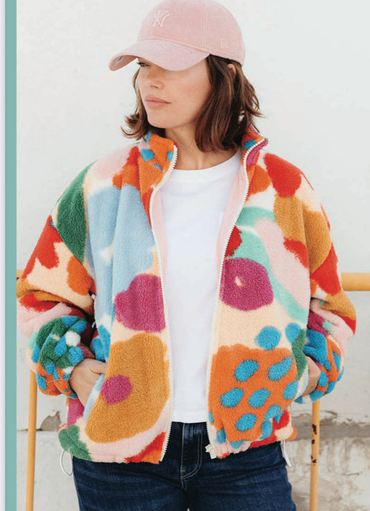 Hartley Abstract Floral Fleece