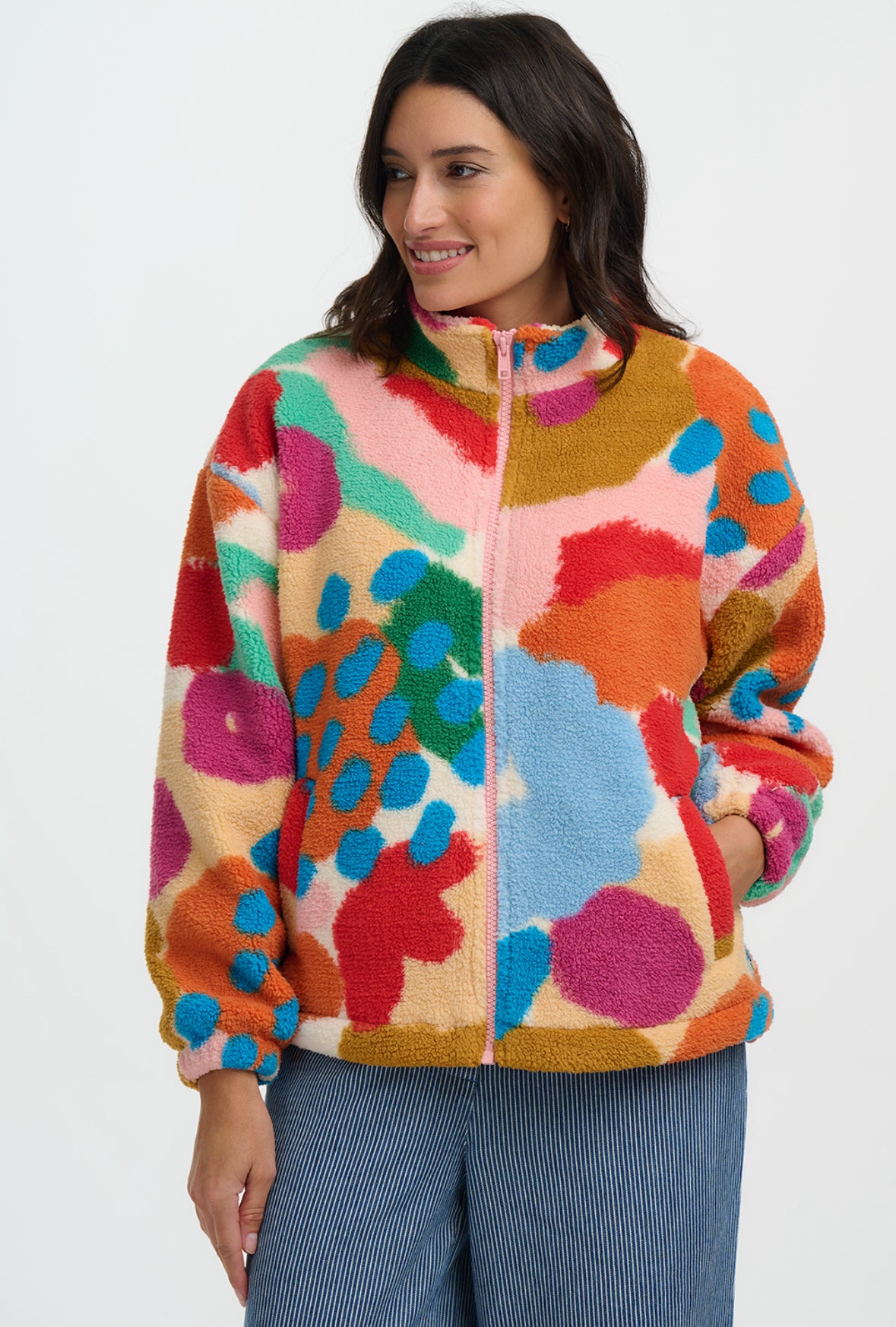 Hartley Abstract Floral Fleece