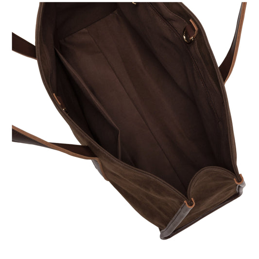 Every Other Suede Tote Bag Brown