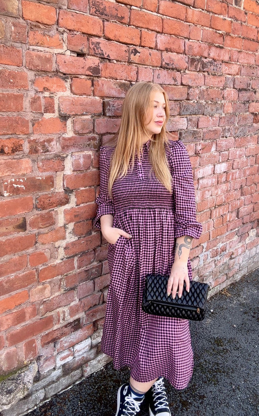 Diana Shirred Midi Dress