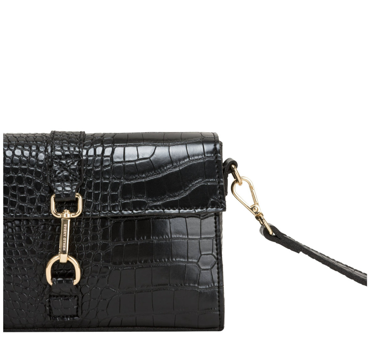Every Other Crocodile flap over bag