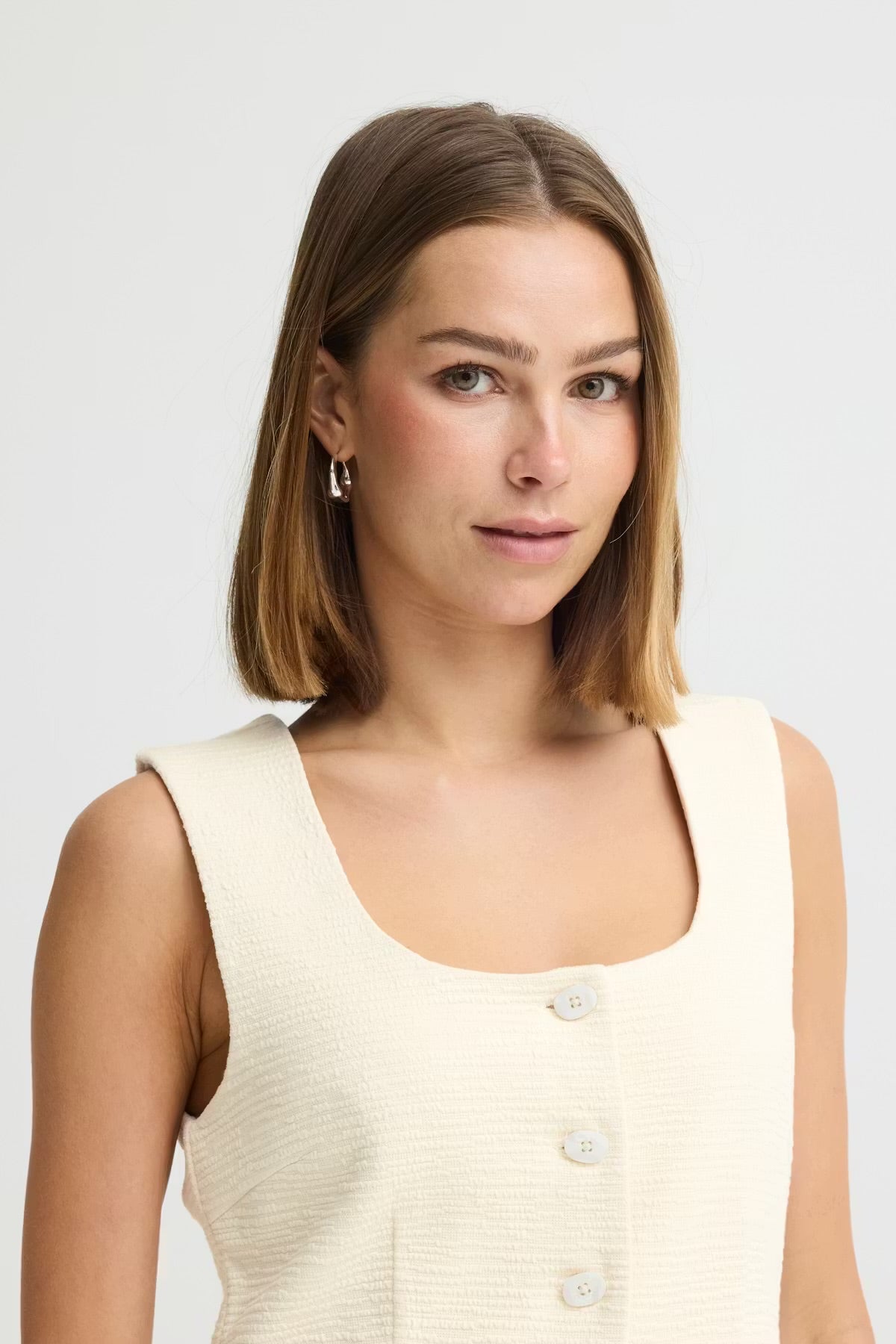 Kate Waistcoat Cream - Rogue Boutique UK