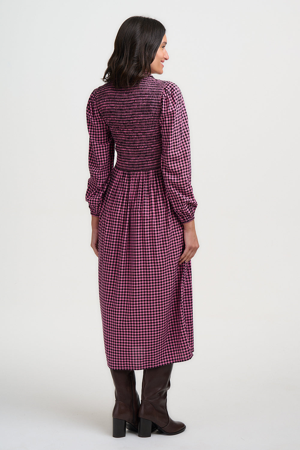 Diana Shirred Midi Dress
