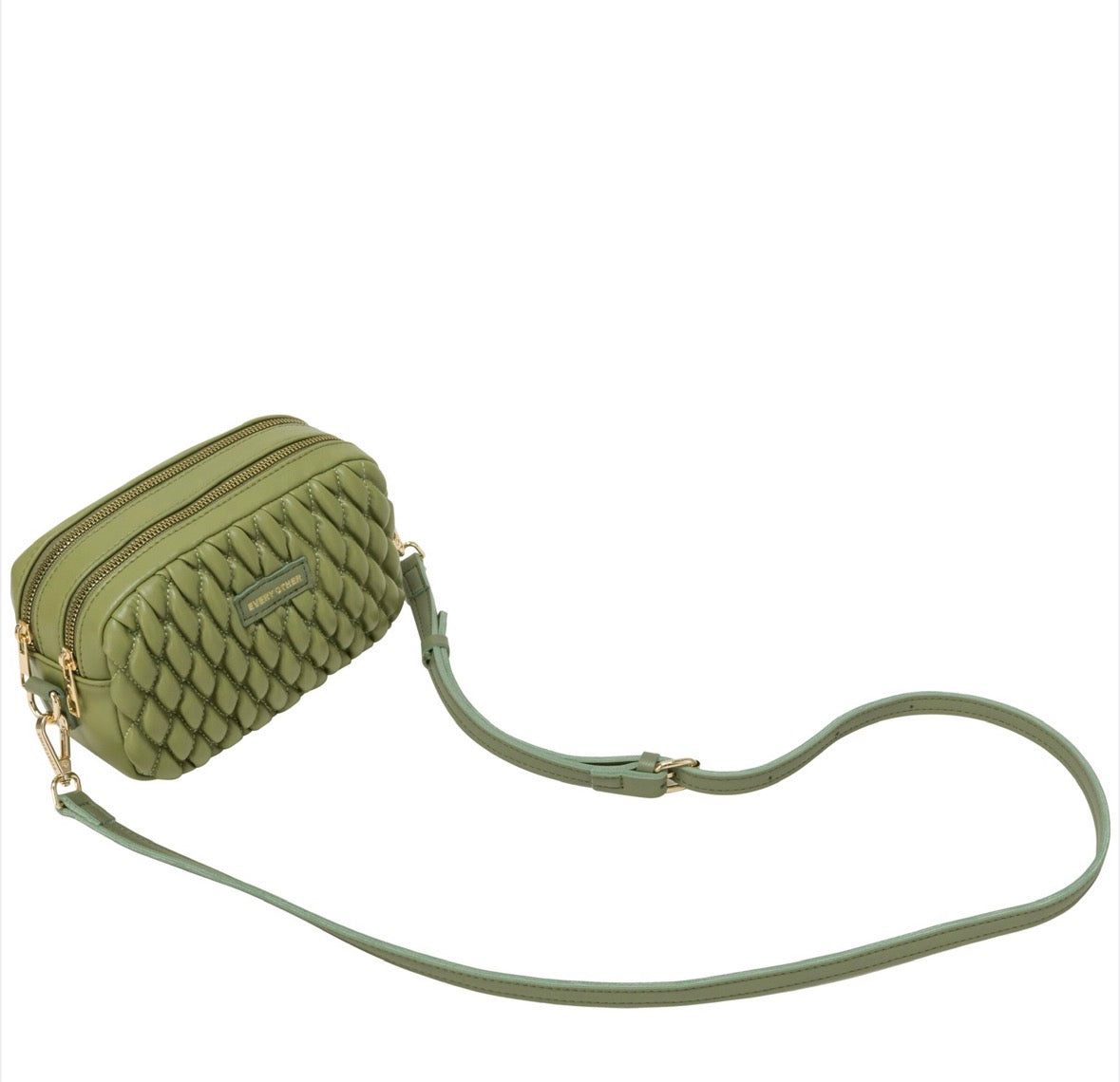 Every Other Quilted Camera Bag Olive - Rogue Boutique UK