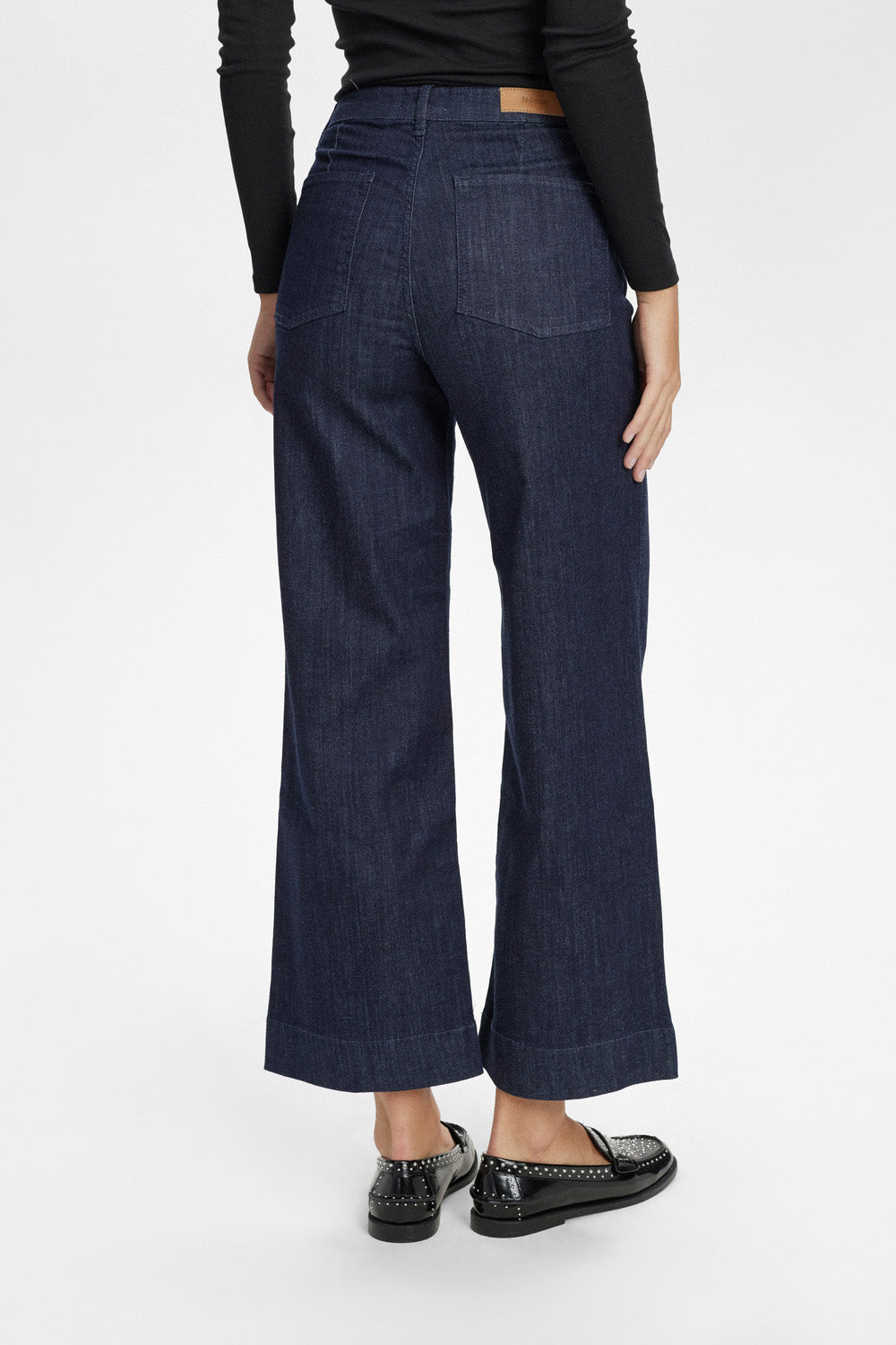 Paris Cropped Jeans Dark Denim