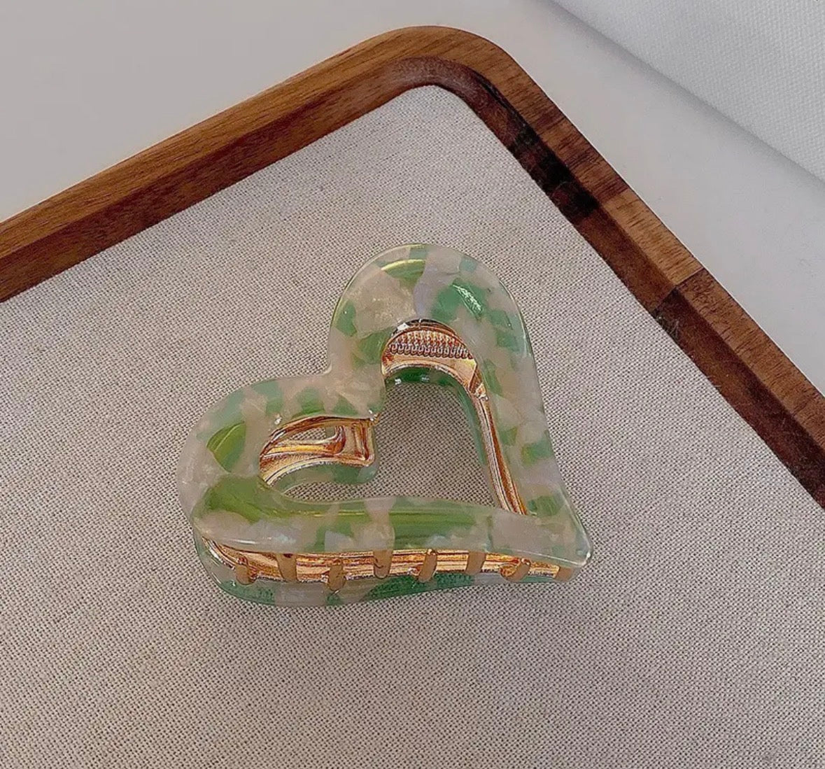 Open Heart Hair Claw - Rogue Boutique UK