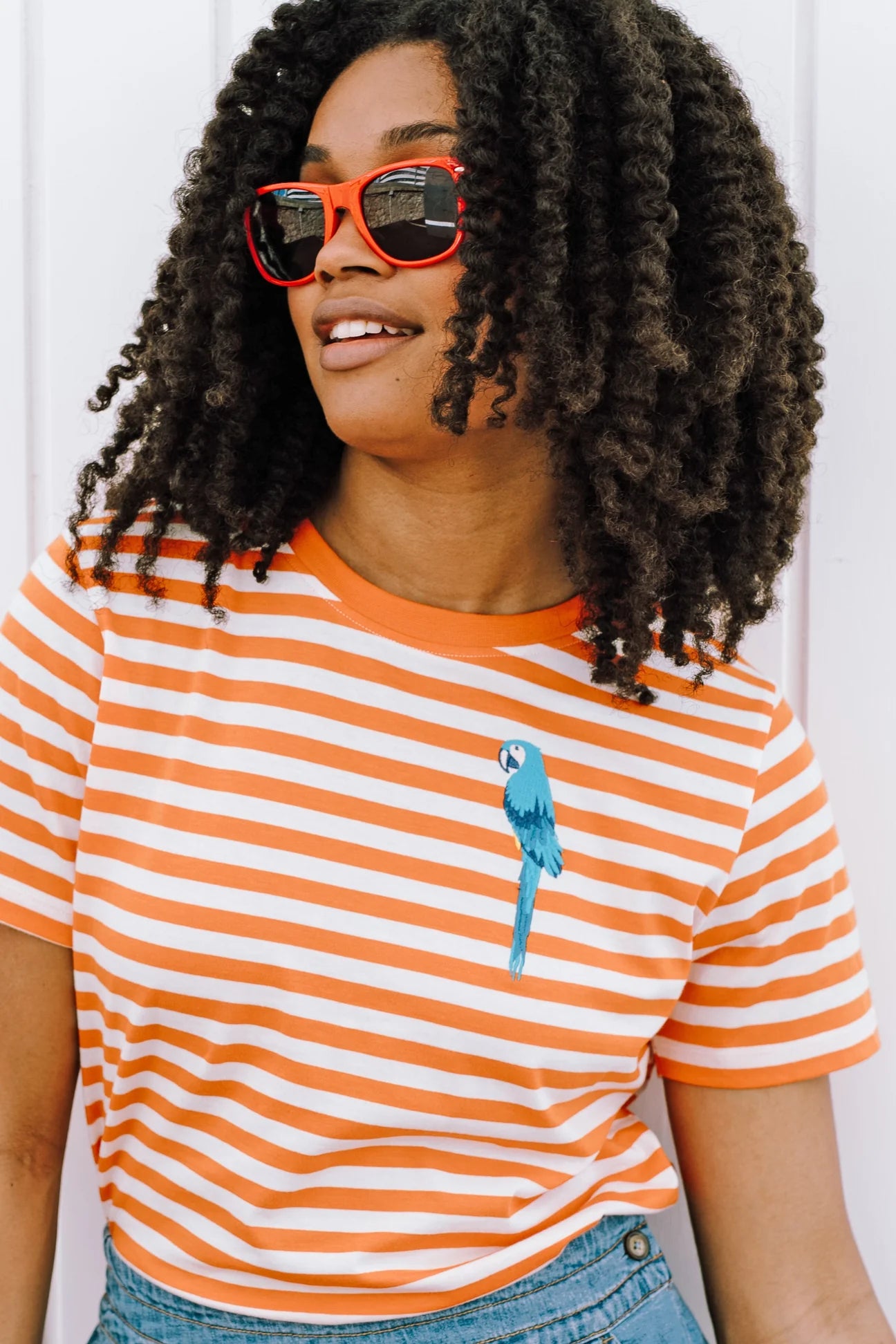 Maggie Striped Parrot T-shirt