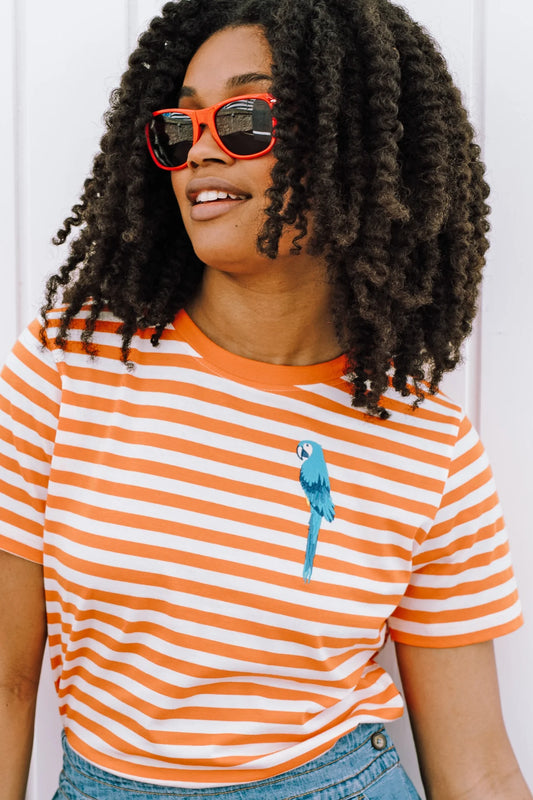 Maggie Striped Parrot T-shirt