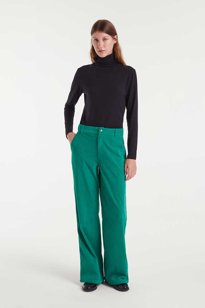 Green Corduroy Trousers