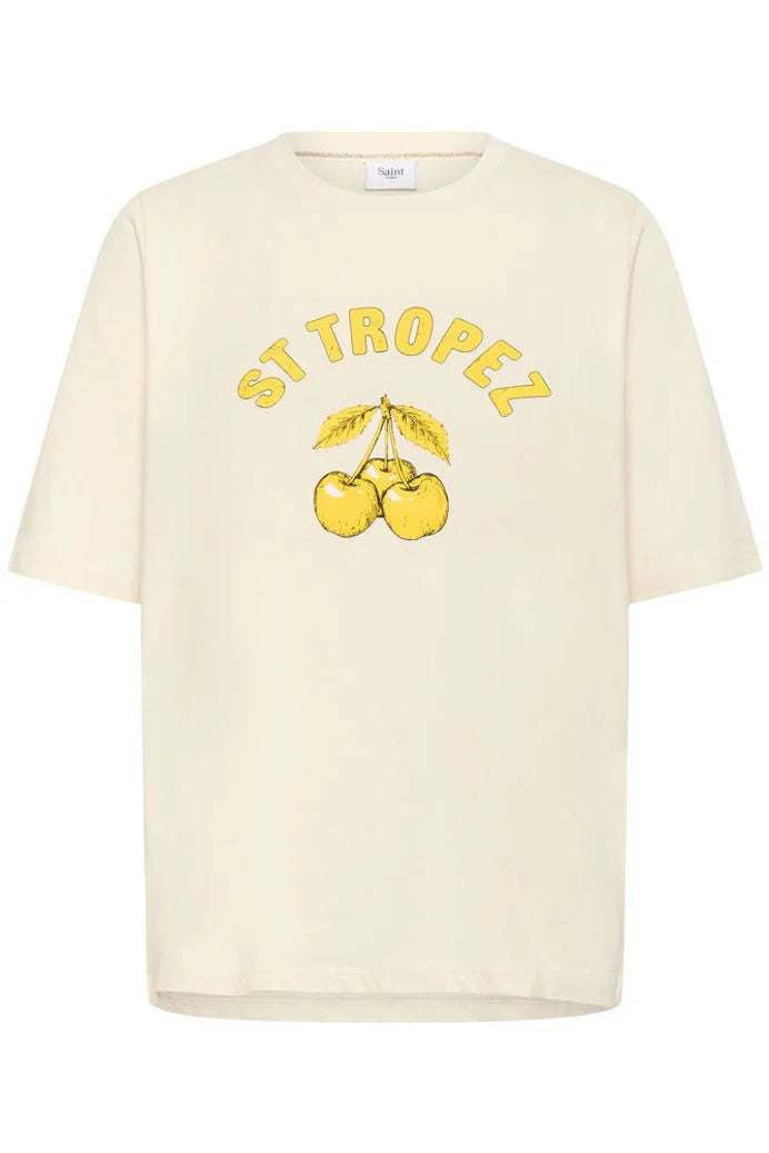 Octavia T-Shirt Cream - Rogue Boutique UK