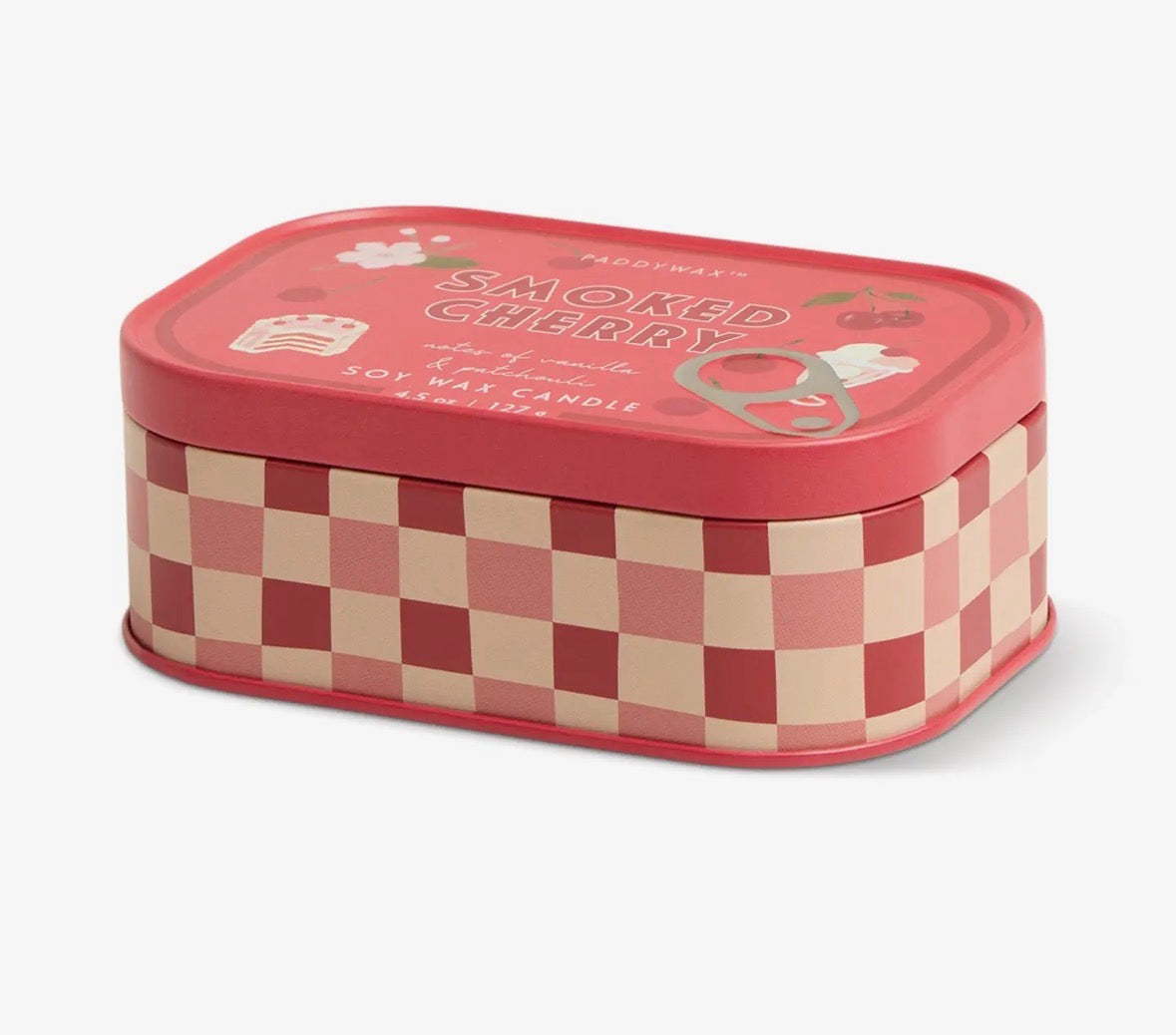 Cherry Printed Tin Candle - Smoked Cherry - Rogue Boutique UK
