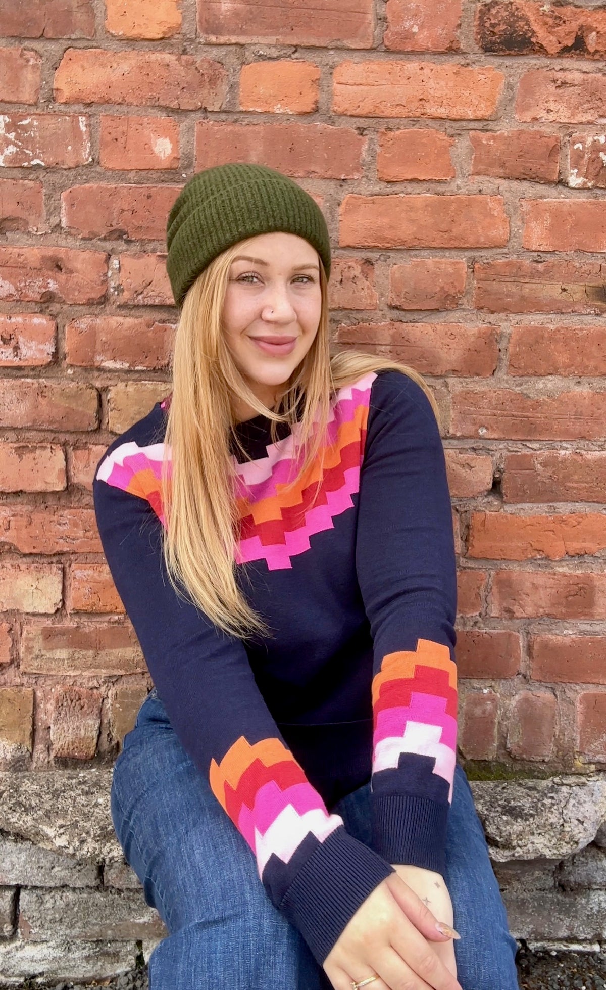 Rita Chevron Jumper