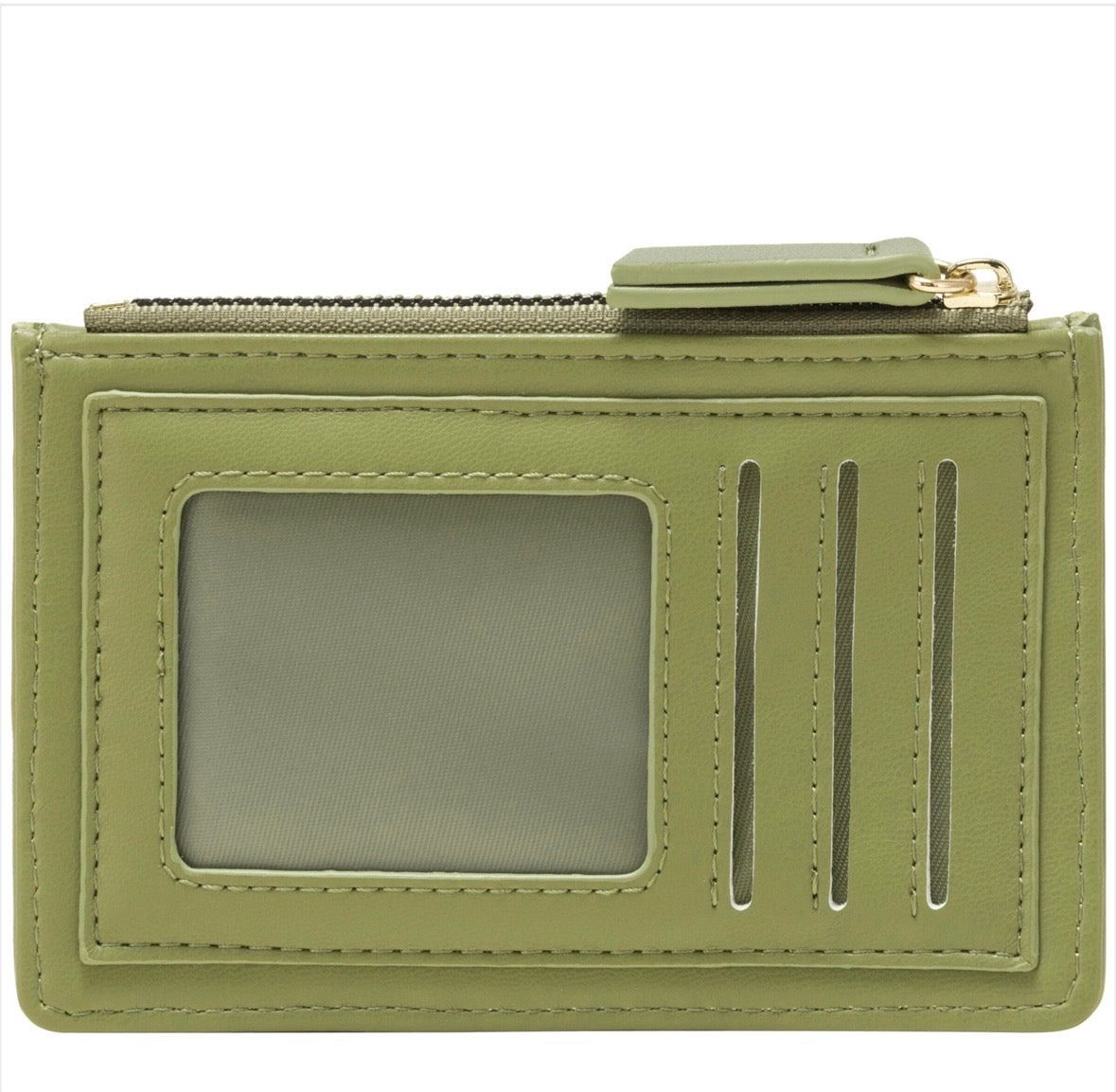 Every Other Quilted Card Purse Olive - Rogue Boutique UK