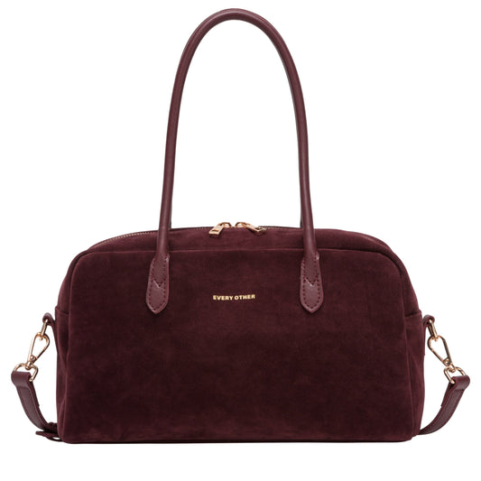 Every Other Suede Bowling Bag