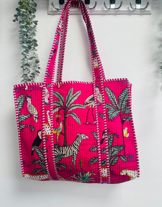 Safari Pink Tote Bag