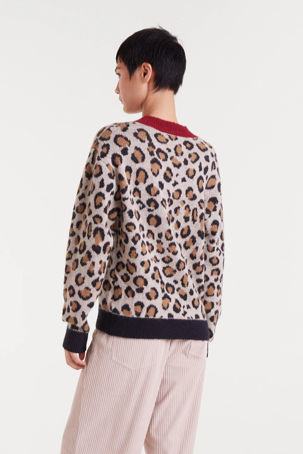 Leopard Jacquard jumper