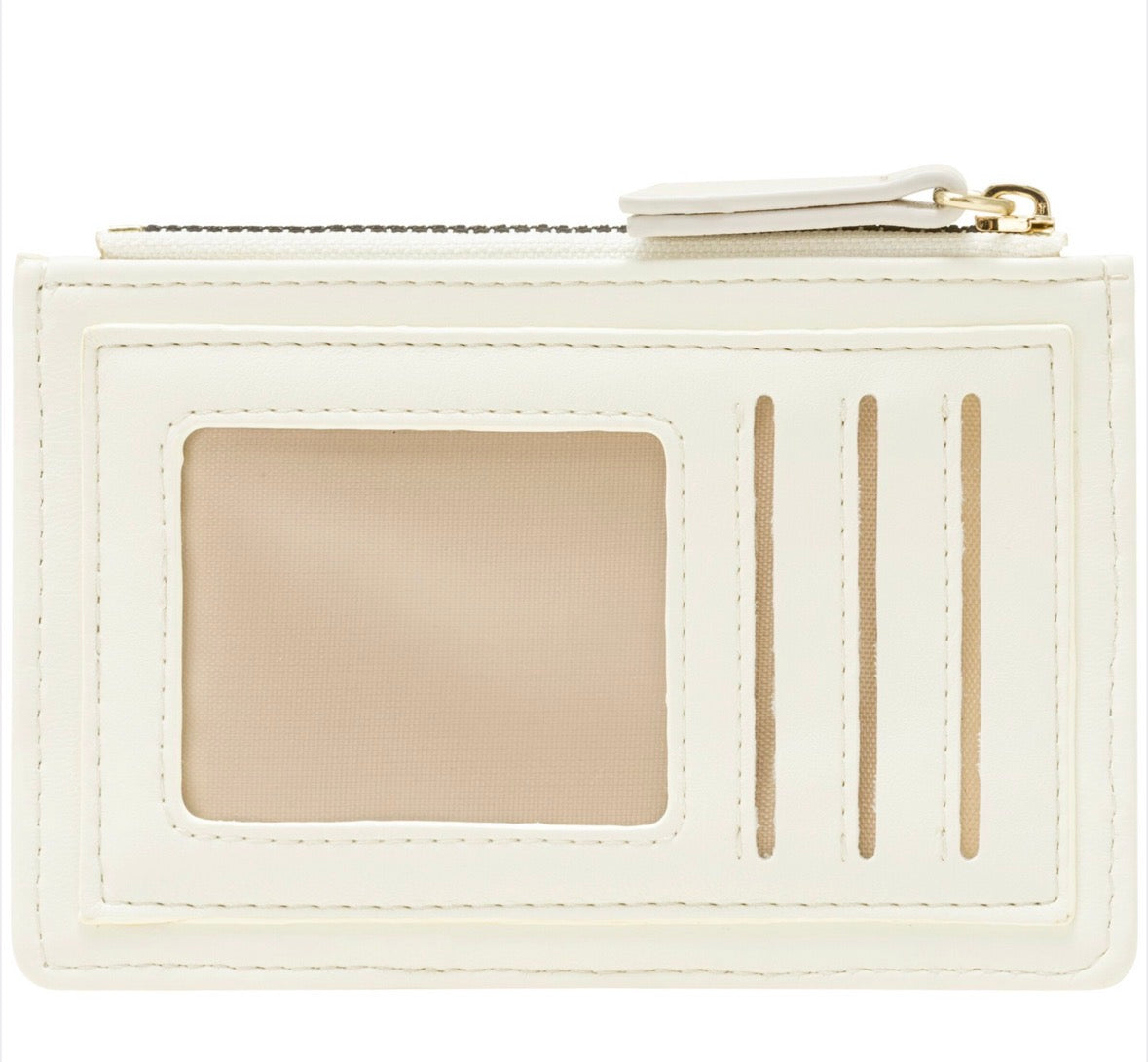 Every Other Quilted Card Purse White - Rogue Boutique UK