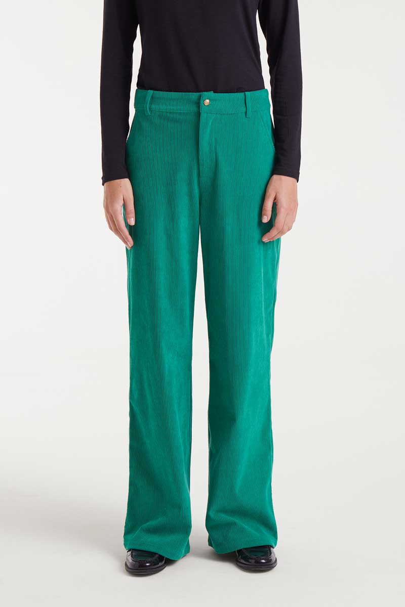 Green Corduroy Trousers