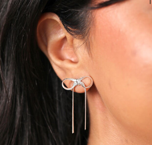 Bow Snake Earrings