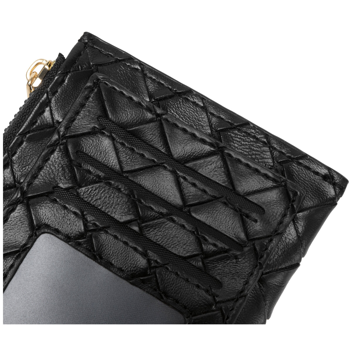 Every Other Woven Card Holder Black