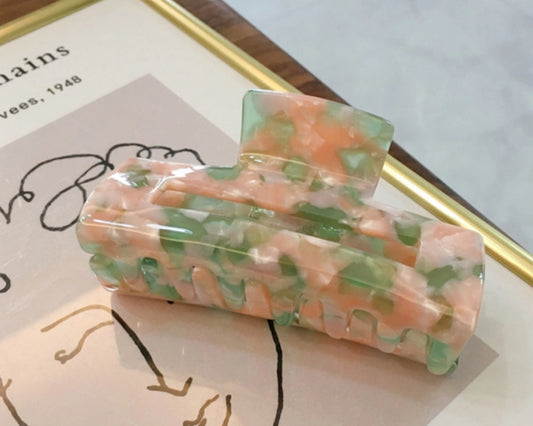 Pink & Green Marble Claw