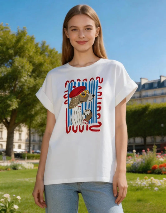 French Dog Tee