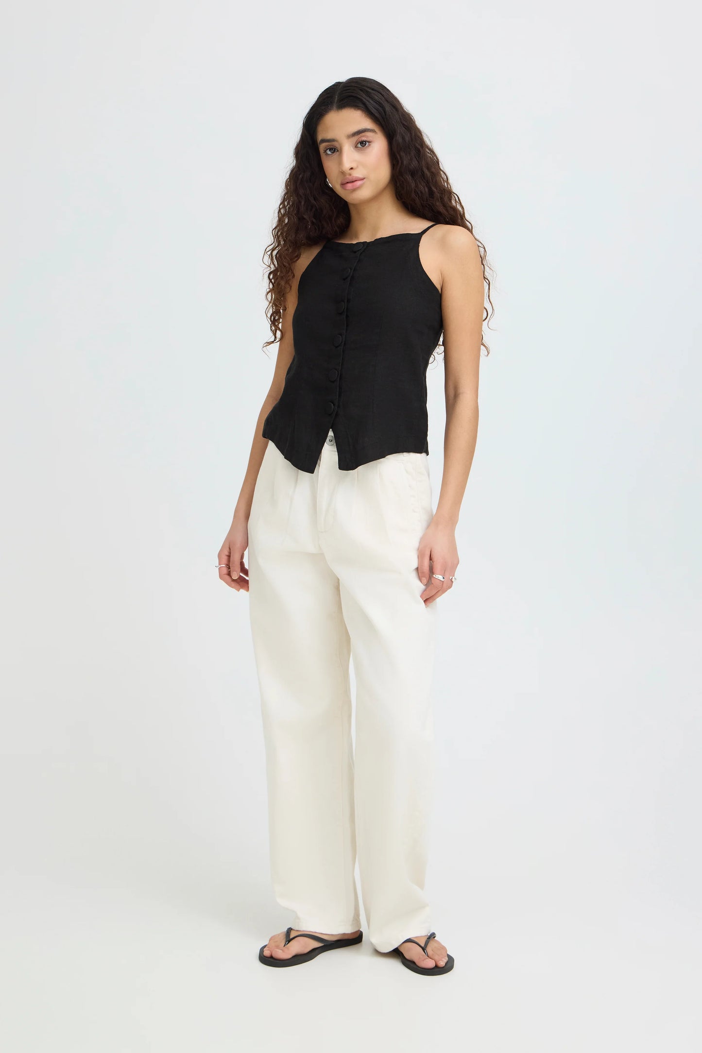 Linno Waistcoat Black