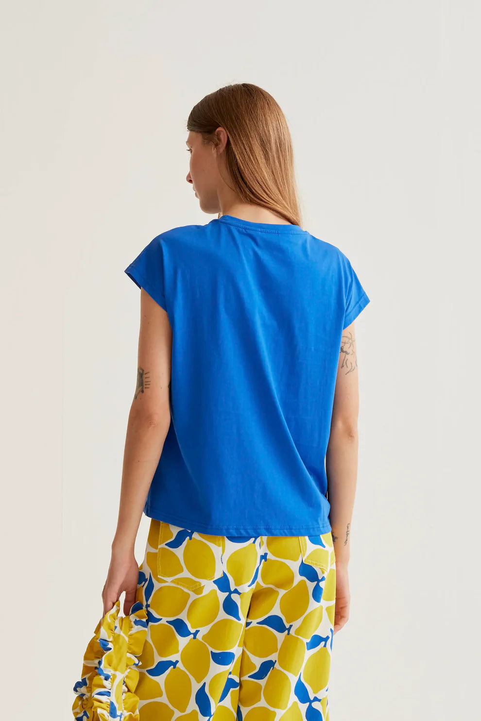Polly T-Shirt Blue - Rogue Boutique UK