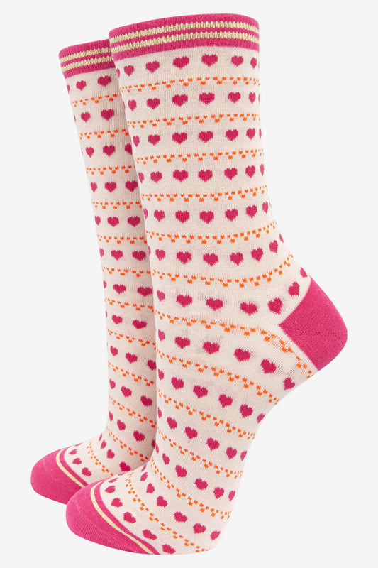 Heart Dot Bamboo Socks