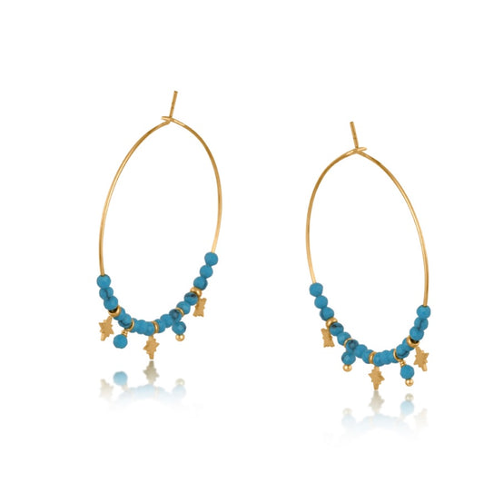 Jade Hoop Earrings
