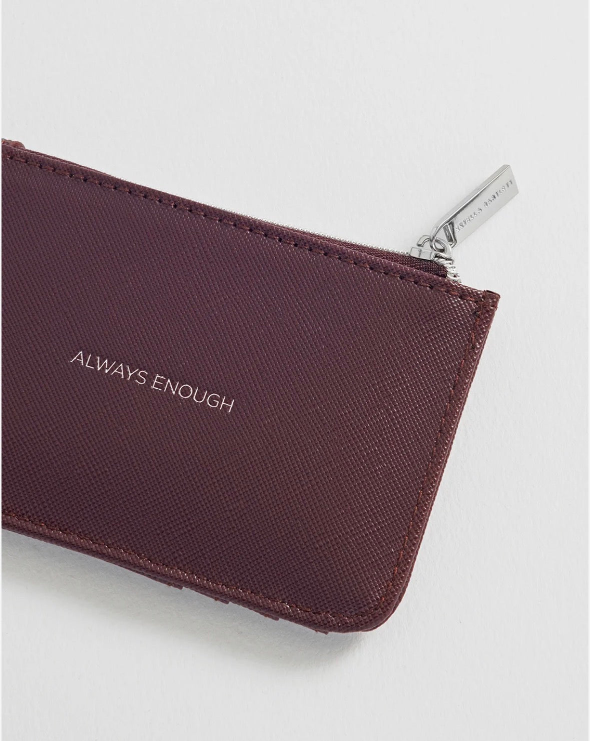 Brown "Always Enough" Card Purse